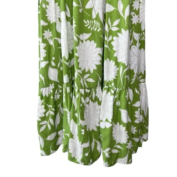 Ava & Viv Women’s X 14W Floral Balloon Sleeve Ruffle Hem Midi Dress - Picture 9 of 11